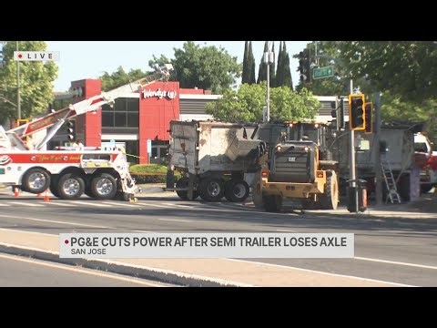 Thousands without power after semi truck damaged in San Jose