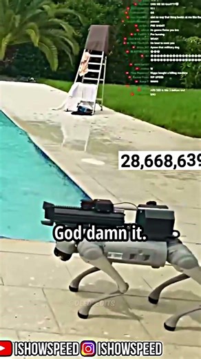 Speed vs a $100K robot dog — who wins? #shorts #streamer #ishowspeed