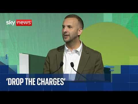 Zack Polanski gives keynote speech at Green Party conference