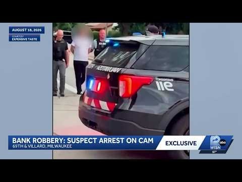 Wauwatosa bank robbery: Exclusive video shows suspect arrest