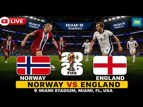 🔴Norway vs England LIVE: FIFA World Cup 2026 Quarter Final | NOR v ENG Live Football | Semi Final