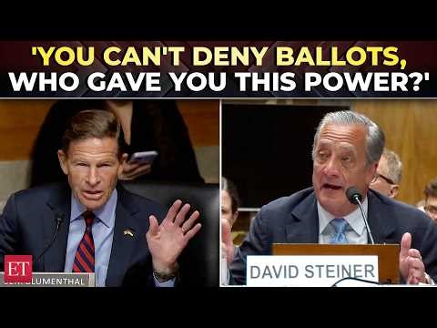 'I don't remember my constitutional classes!’: USPS chief spars with Blumenthal over mail-in ballots