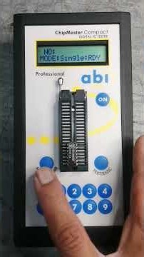 Identify Unknown IC Part Number Using ABI ChipMaster Digital IC Tester #Shorts