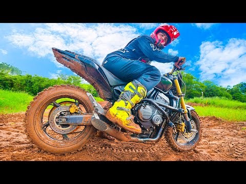 MINHA HORNET DE TRILHA VOLTOU COM TUDO !