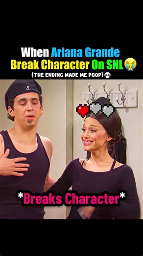 When Ariana Grande Break Character On SNL😭🥀 Credits: @wonderland.13.