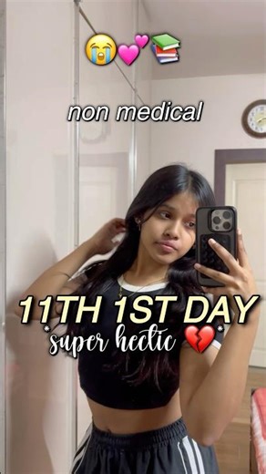 1ST DAY OF 11TH CLASS *PRODUCTIVE AND HECTIC* 😭📚 #studyvlog #motivation #studywithme