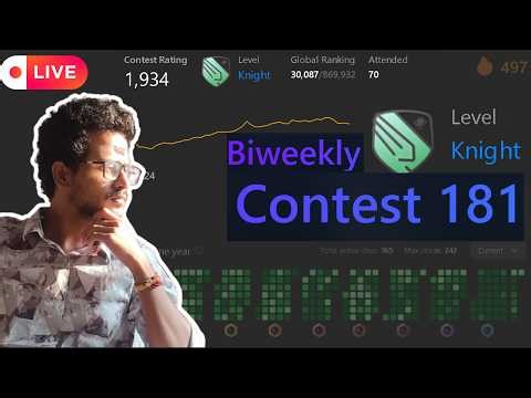 LeetCode BiWeekly Contest 181 Live Explanation