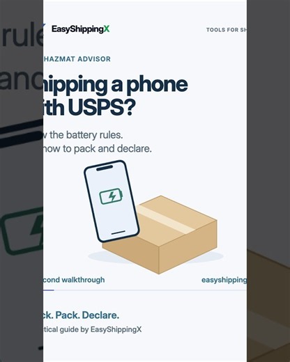 How to Ship a Phone with USPS | EasyShippingX HAZMAT Advisor
