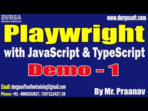 Playwright with JavaScript & TypeScript tutorials || by Mr. Praanav On 27-04-2026 @6:30PM (IST)