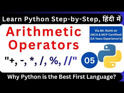 Arithmetic Operators in Python Programming: Full Guide for Beginners 💻 2026 via Rohit Shanu