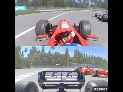 Michael Schumacher vs Mika Häkkinen - Ferrari F300 vs McLaren MP4/13 | F1 1998 at Hockenheim