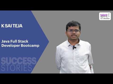Success Stories | K Sai Teja | Java Full Stack Developer