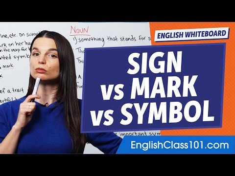 Sign Vs Mark Vs Symbol: What's the Difference in English?