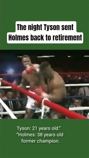 Mike Tyson vs Larry Holmes (1988) #boxing #miketyson #TysonVsHolmes #heavyweight #boxinghistory