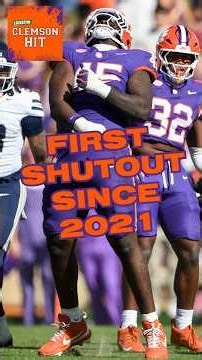 Clemson Earns First Shutout Since 2021 When The Tigers Beat The Gamecocks 30-0