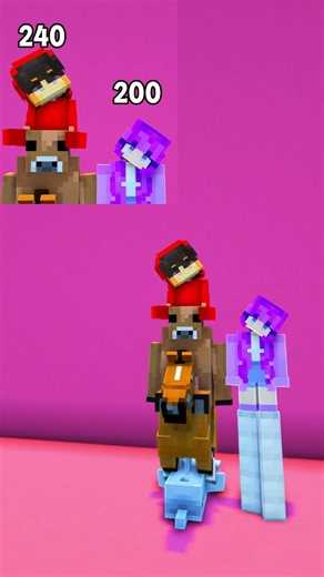 Baby Cash Became TALL? #minecraft #shorts