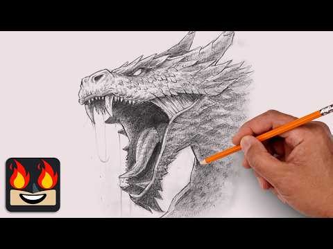 How To Draw a Dragon | LIVE Sketch Replay