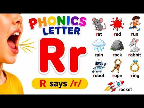 Phonics Letter R Sound | Learn 10 R Words for Kids