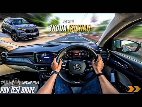 2026 SKODA KUSHAQ | 1.0L 114BHP | POV Drive #153 | KUSHAQ FACELIFT | 4K | REV GEARSHIFT #kushaq