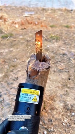 100W Handheld Laser Igniter Cutting Test | High-Power Portable Laser Technology