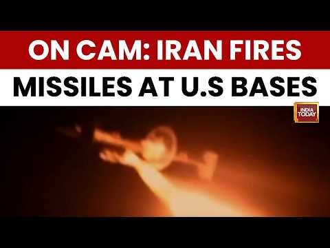 ON CAMERA: Iran Fires Missiles At U.S Bases In Kuwait And Bahrain As West Asia War Reignites