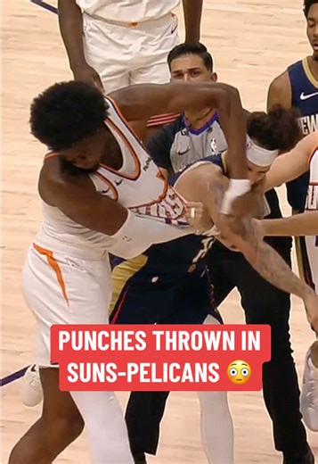 Jose Alvarado and Mark Williams were both ejected for fighting after this. #nba #basketball #nbabasketball