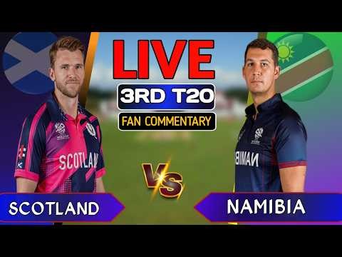 Namibia vs Scotland Live | NAM vs SCO 3rd T20 Live Match Today | Full Commentary