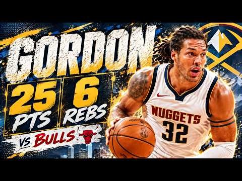 Aaron Gordon 25 pts 6 rebs vs Bulls 2026 Preseason