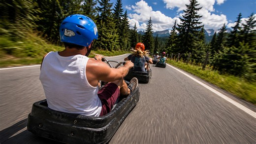 High speed luge run delivers tight corners and big speed