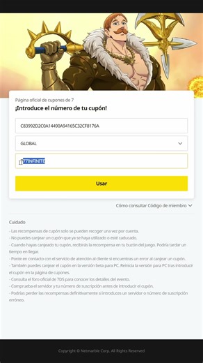 🏅 ¡100 MEDALLAS para TODOS con este CÓDIGO! 🎁 | 7DS: Grand Cross #shorts #grandcross #7dsgrandcross