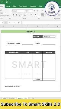 Advance Vlookup Use In Invoice Create | Make Invoice With Vlookup Formulas in Excel#excel #exceltips