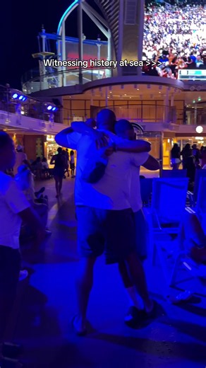 When you book a cruise and get the best watch party of the year 🤭 #CarnivalIsCalling #Carnivalcruise