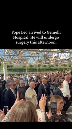 Pope Leo arrives at Gemelli Hospital to undergo surgery Tuesday Afternoon