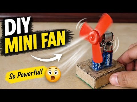 Make a DIY Mini Fan at Home 😱 | Simple DIY Project
