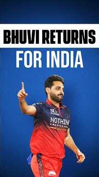 Bhuvi returns for India #Bhuvi
