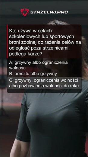 Kara za posługiwanie się bronią poza strzelnicą | Bezpieczeństwo na strzelnicy