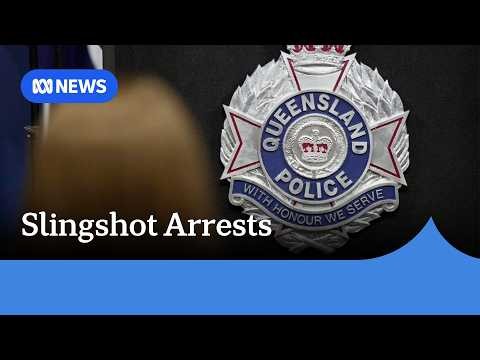Four men charged after drive-by slingshot attacks on strangers across Brisbane | ABC NEWS