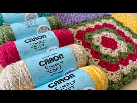 Yarn Swatch Time Caron Simply Soft SUNKISSED YARN #yarnspirations