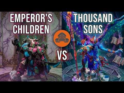 Emperor's Children vs Thousand Sons – 2000pt Battle Report | Warhammer 40k