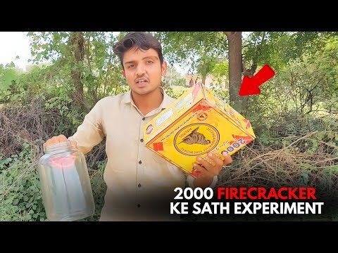 2000 FireCracker Ke Sath Experiment || Allrounder Experiment
