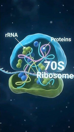 🧬 Prokaryotic Ribosomes Explained | 70S = 50S + 30S | Class 11 Biology #Shorts