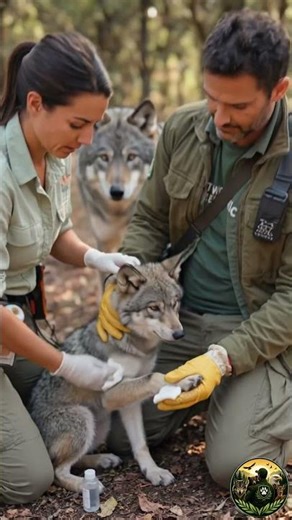 Wolf cub was dying until its mother made this choice #wildlife #rescue #heartwarming