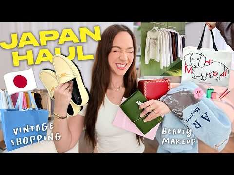 EVERYTHING I BOUGHT IN JAPAN!! 🇯🇵🎀  Stationery Haul, Vintage Shopping, Beauty and More!!
