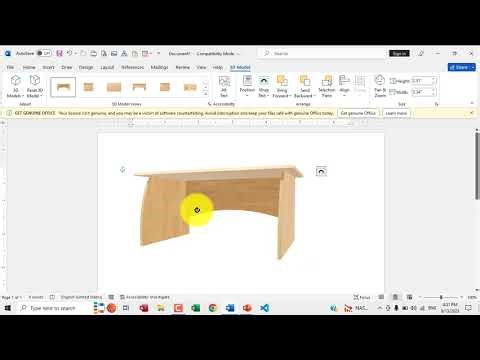 MS Word Class 24 in Urdu | Insert 3D Models Complete Tutorial | 3D Objects in Word