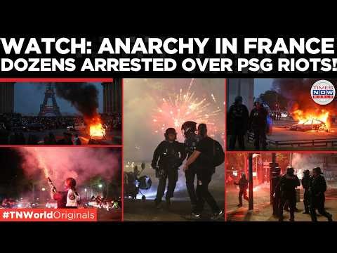 PARIS IN FLAMES: Violent riots explode across France after PSG Champions League triumph turns ugly!