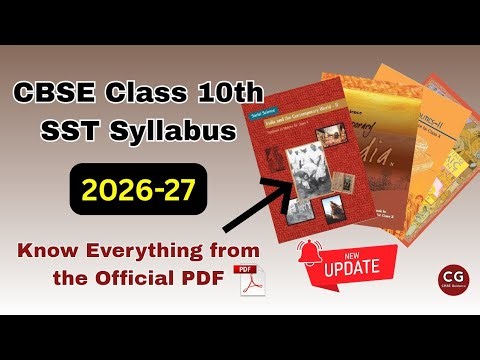 CBSE Class 10 SST Syllabus 2026-27 | Full Breakdown + Official Blueprint