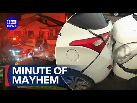 Driver accused of leading police on high-speed chase | 9 News Australia