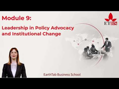 LEADERSHIP FOR SOCIAL ENTERPRISES: MODULE 9