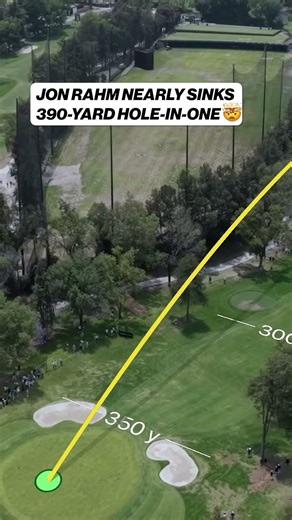 Jon Rahm CRUSHES drive to green for eventual eagle 👀 #livgolf #jonrahm #golf