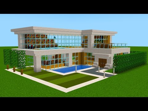 Minecraft - How to build a Easy Modern House 5